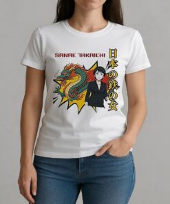 Sanae Takaichi Animeiron Lady Of Japan Vintage W-tee