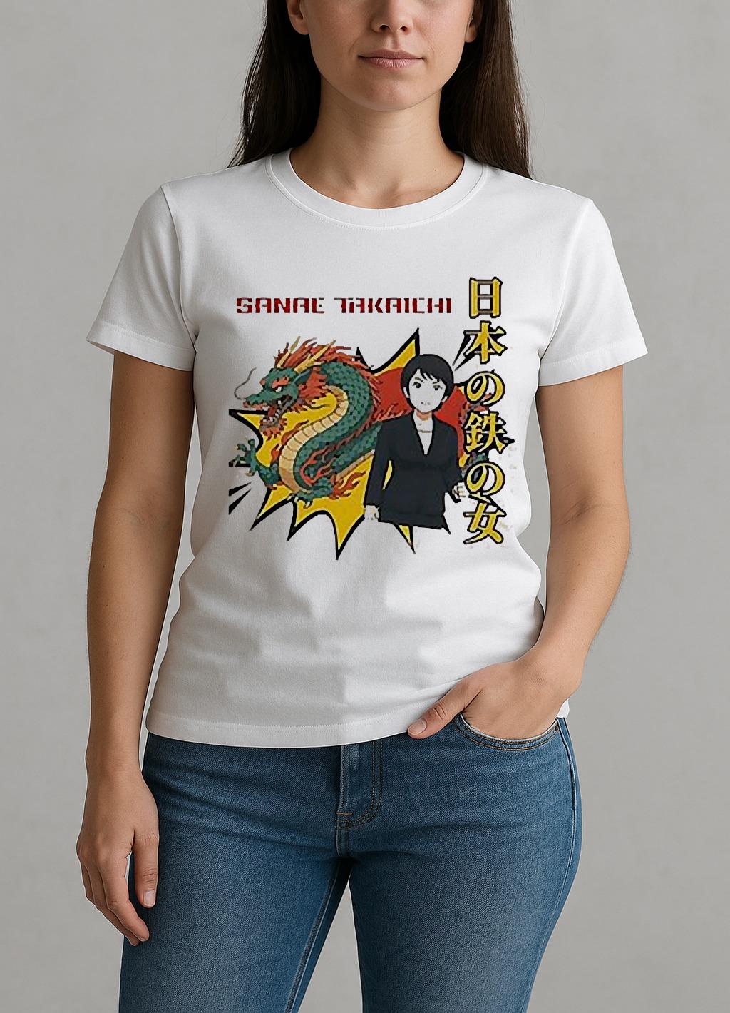 Sanae Takaichi Animeiron Lady Of Japan Vintage W-tee