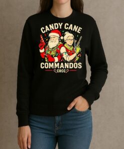Santa Candy Cane Commandos Christmas Premium sweater