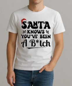 Santa Knows Youve Been A Bitch Premium Shirt