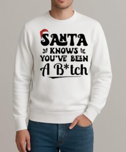 Santa Knows Youve Been A Bitch Premium sweater