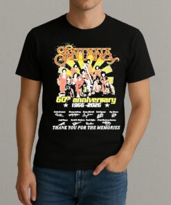 Santana 60Th Anniversary 1966 2026 Thank You For The Memories Shirt