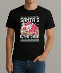 Santas Buying Ugly Sweater Xmas Shirt Santa Christmas Tee