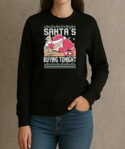 Santas Buying Ugly Sweater Xmas Shirt Santa Christmas Tee sweater