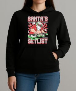 Santas Setlist Ugly Sweater Christmas Shirt Santa Music Xmas Tee Unihoodie