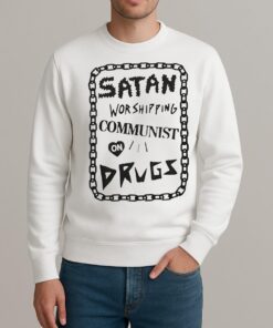 Satan Worshipping Communist On Drugs Premium sweater