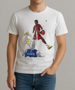 Scottie Barnes Blew A Kiss At Jared Mccain Paint Shirt