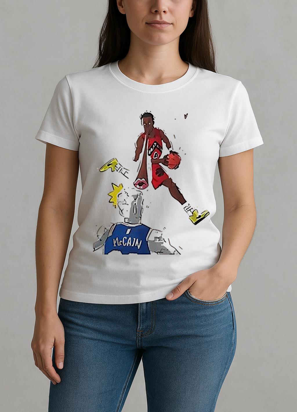 Scottie Barnes Blew A Kiss At Jared Mccain Paint W-tee