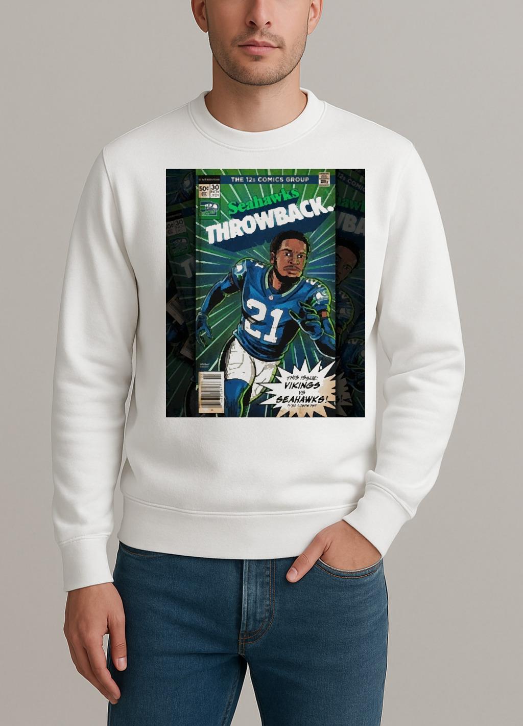 Seattle Seahawks Throwback This Issue Vikings Vs Seahawks November 30 2025 Premium sweater