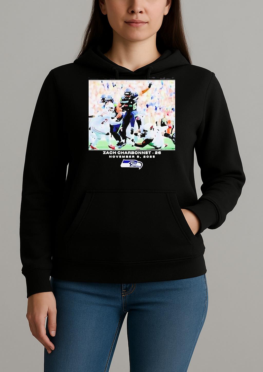 Seattle Seahawks Zach Charbonnet Nfl Flash Features Week 10 Shirt Unihoodie