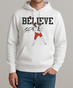 Shedeur Sanders Believe Cleveland Football Premium Unisexhoodie