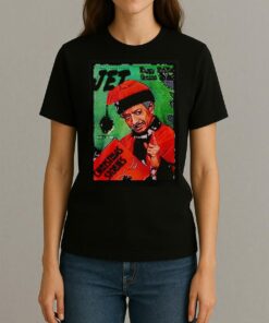 Sherman Hemsley Santa Claus Jet Happy Holiday Season To All Christmas Shirt Womentee