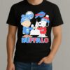 Snoopy Fist Bump Charlie Brown Buffalo Sabres And Buffalo Bills Shirt