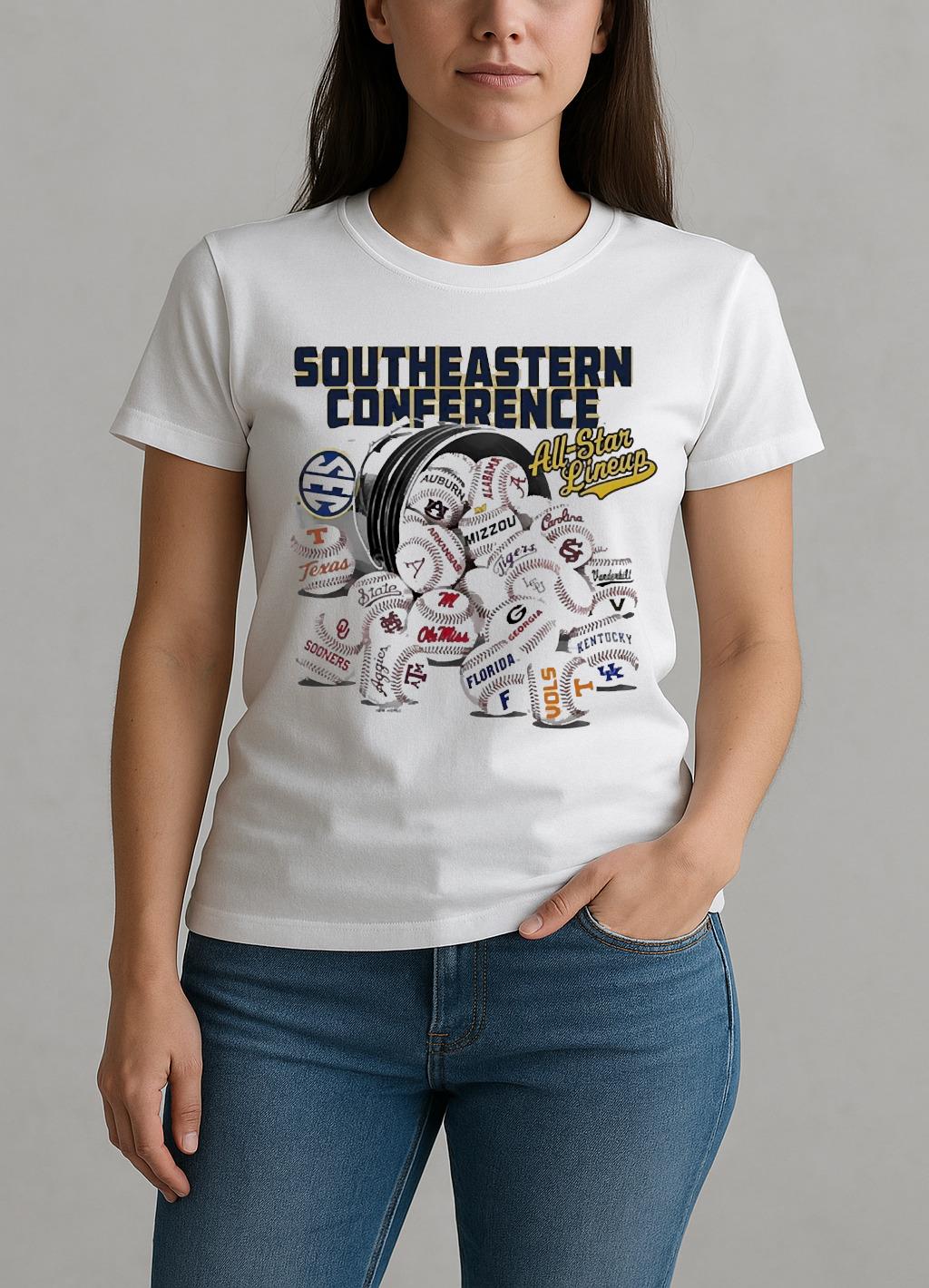 Southeastern Conference All Star Lineup Teams Premium W-tee