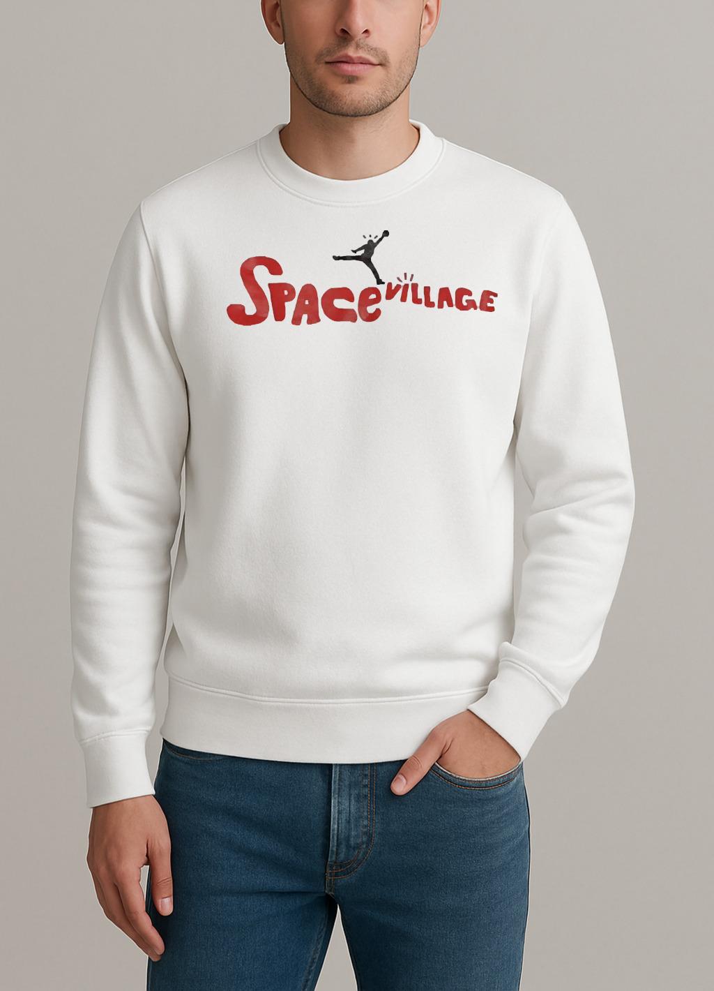 Space Village Air Jordan Parody Logo Premium sweater