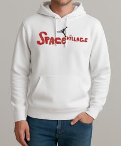 Space Village Air Jordan Parody Logo Premium Unisexhoodie