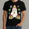 Spooky Ghost Merry Christmas Gift Snow Shirt