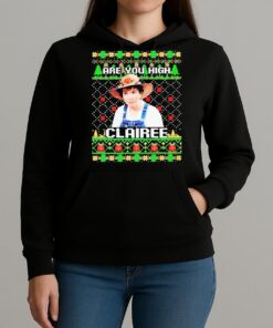 Steel Magnolias Are You High Clairee Christmas Premium Unisexhoodie