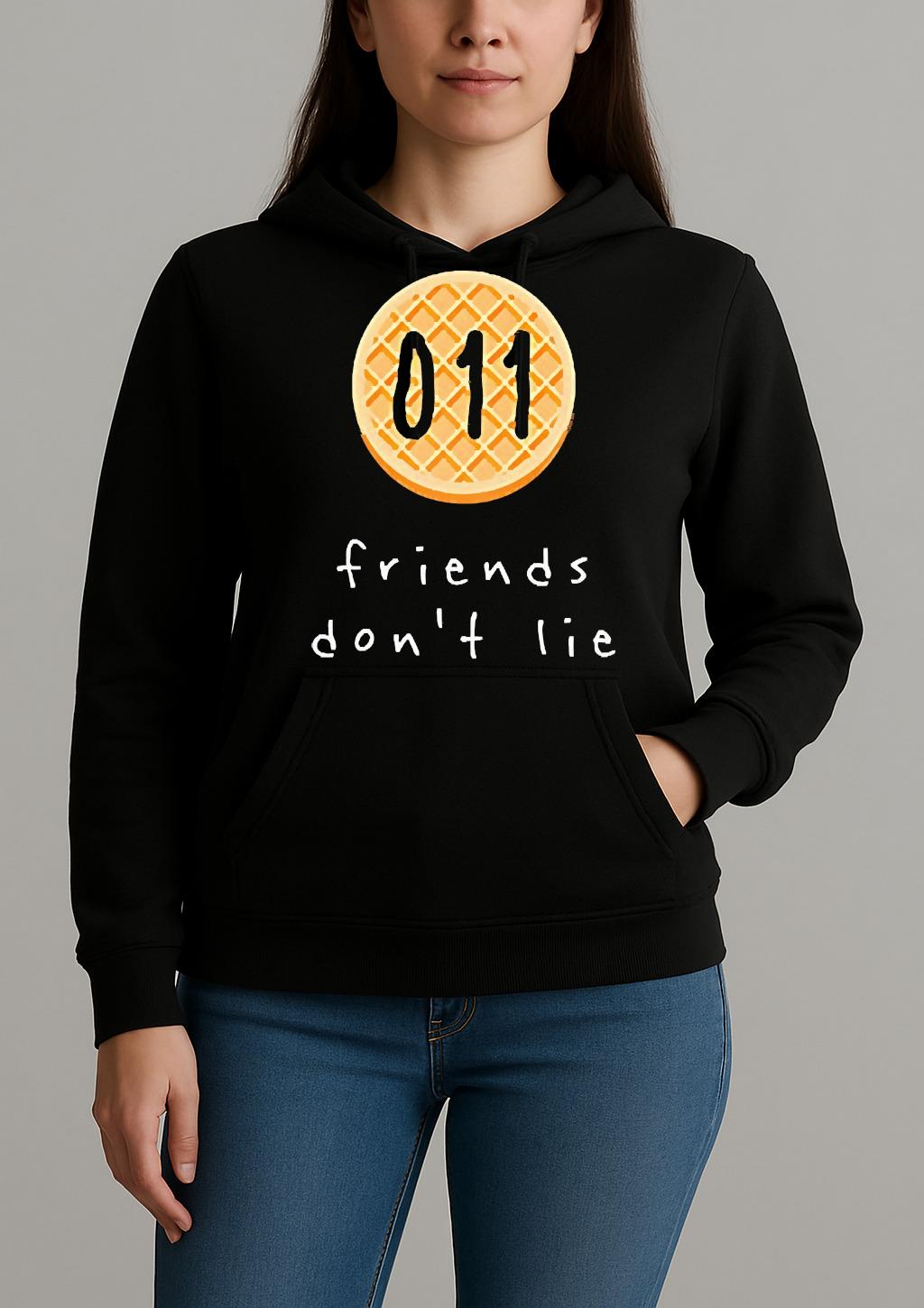 Stranger Things Friends Dont Lie Premium Unisexhoodie