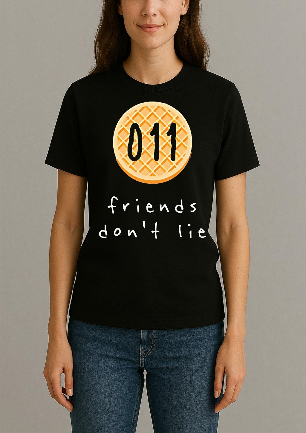 Stranger Things Friends Dont Lie Premium Womentee