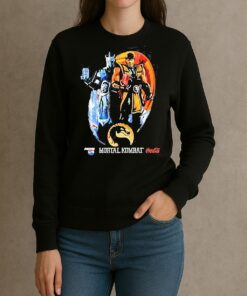 Sub Zero And Scorpion Holding Coca Cola And Pepsi Mortal Kombat Logo Shirt sweater
