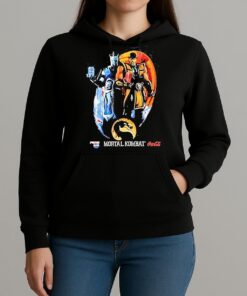 Sub Zero And Scorpion Holding Coca Cola And Pepsi Mortal Kombat Logo Shirt Unihoodie
