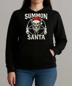 Summon Santa Goth Christmas 2025 Shirt Unihoodie