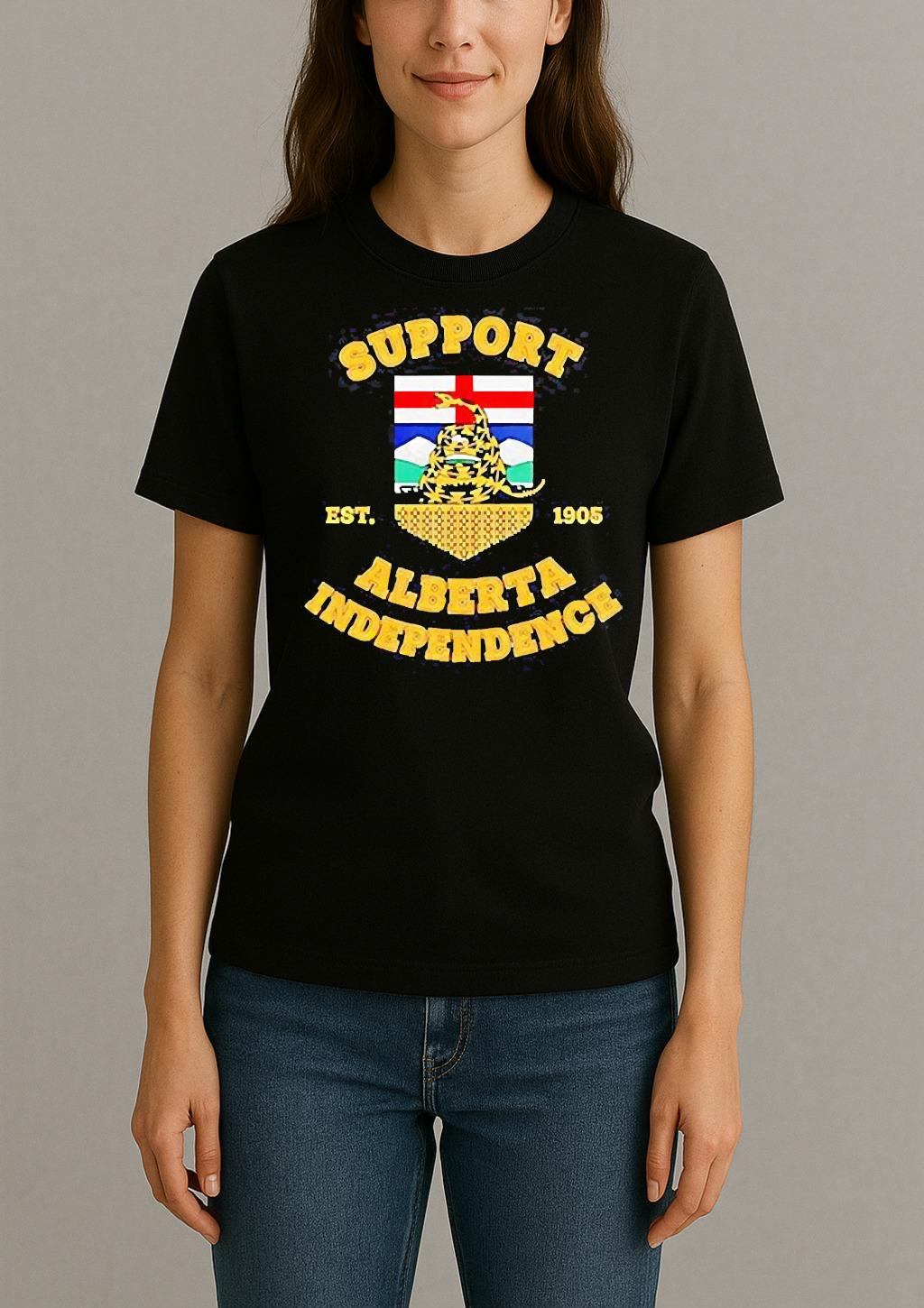 Support Alberta Independence Est 1905 Logo Shirt Womentee