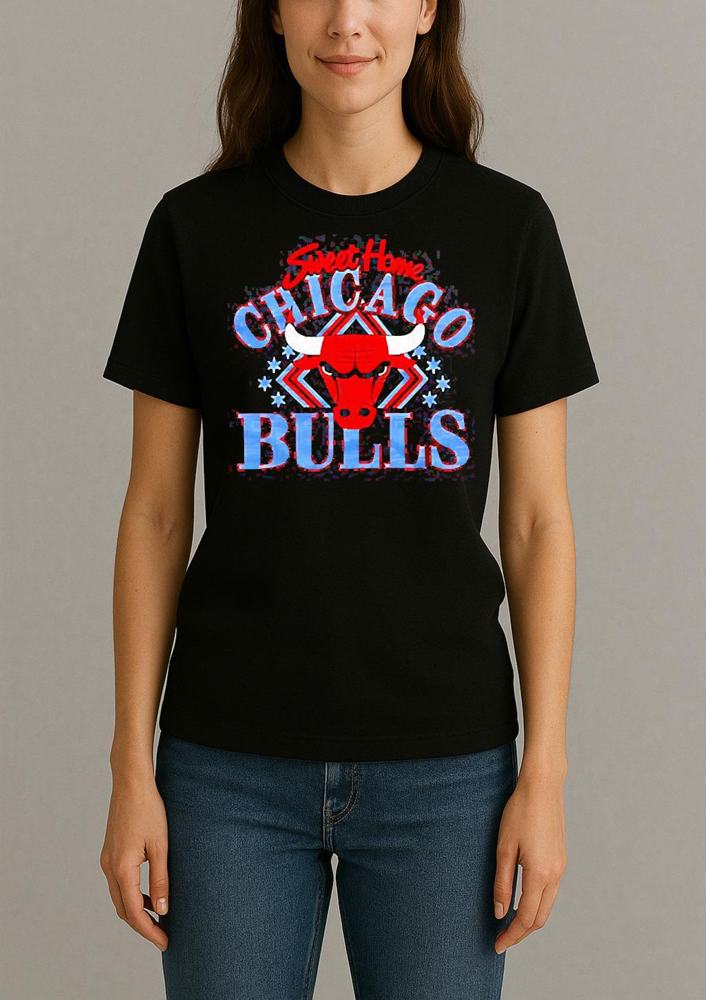 Sweet Home Chicago Bulls 2025 Logo Shirt Womentee