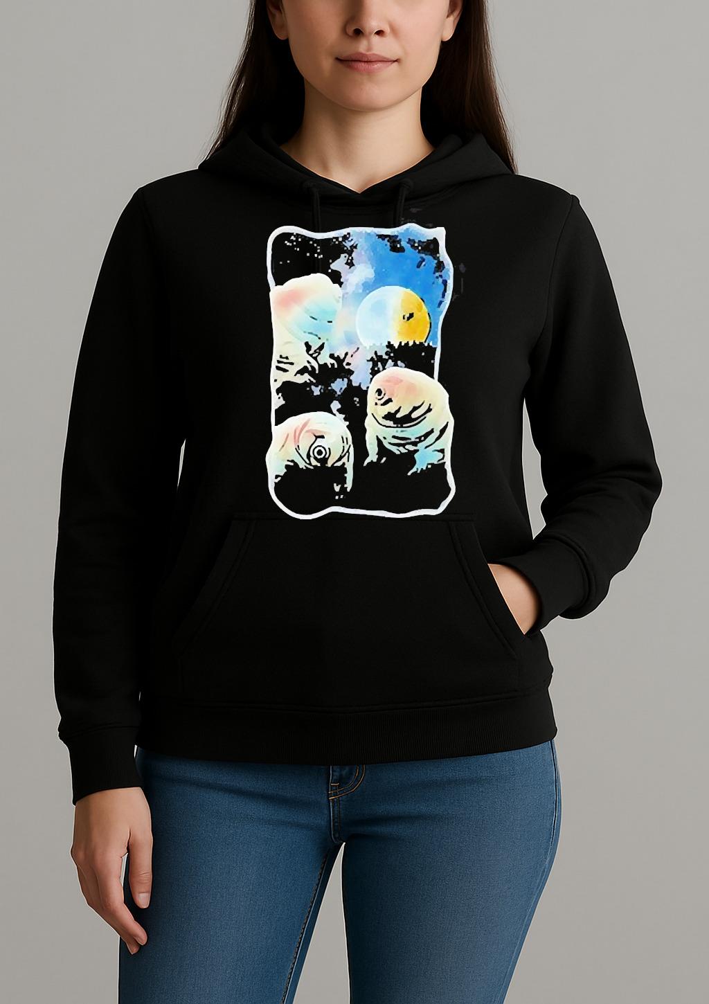 Tardigrades Howling At Moon Tardigrade Lovers Shirt Unihoodie