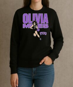 Tcu Olivia Miles Name Pose Shirt sweater