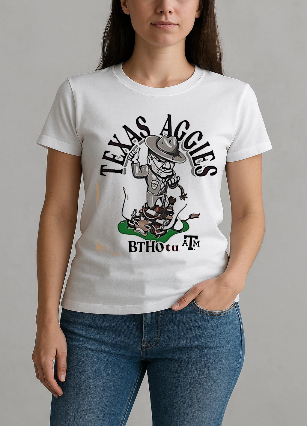Texas Am Aggies Btho Tu Beat Texas Mascot Shirt W-tee