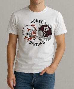 Texas Am Aggies Vs Texas Longhorns House Divided Helmet Shirt