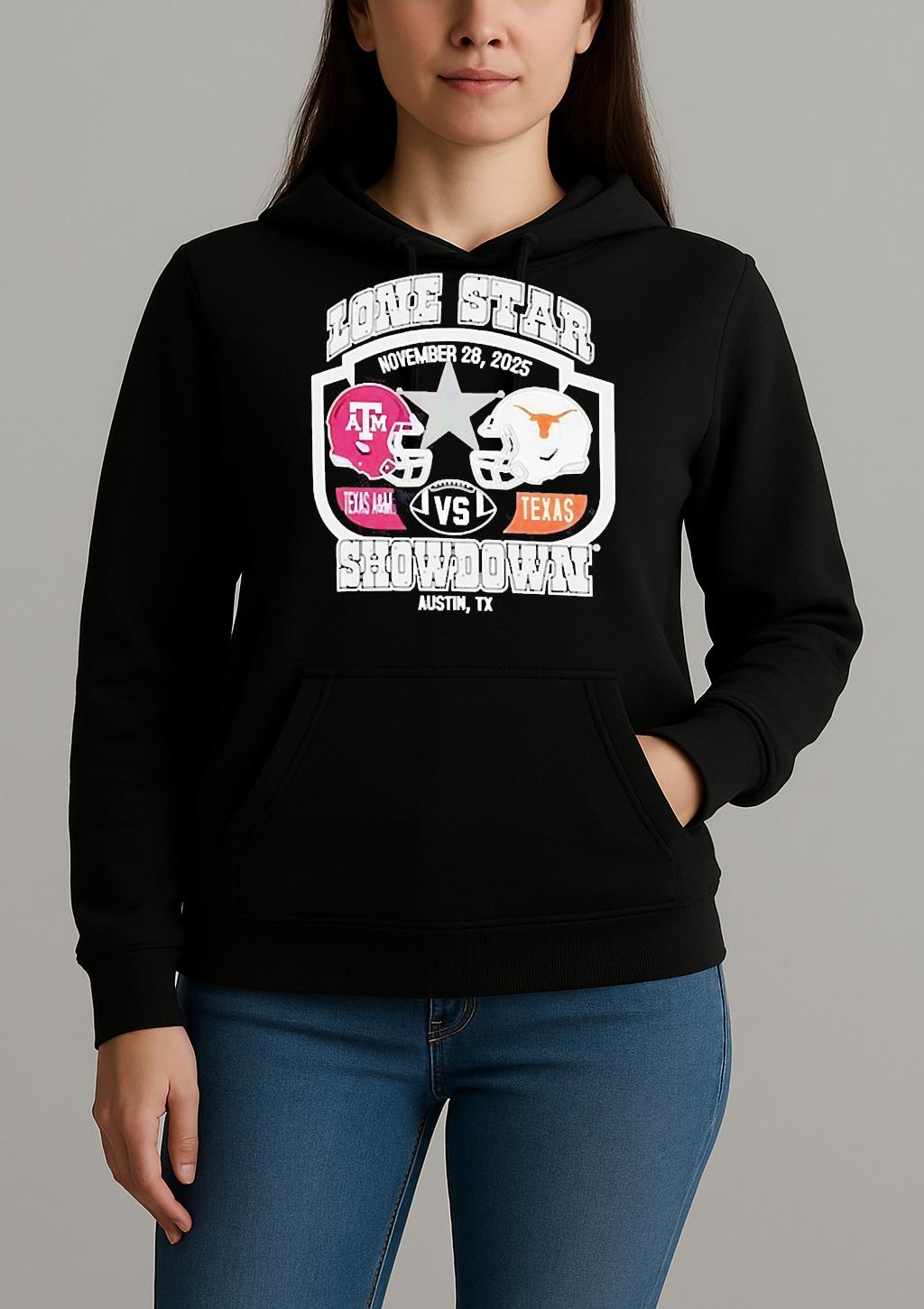Texas Longhorns Vs Texas Aampm Aggies Lone Star Showdown Austin Tx Shirt Unihoodie