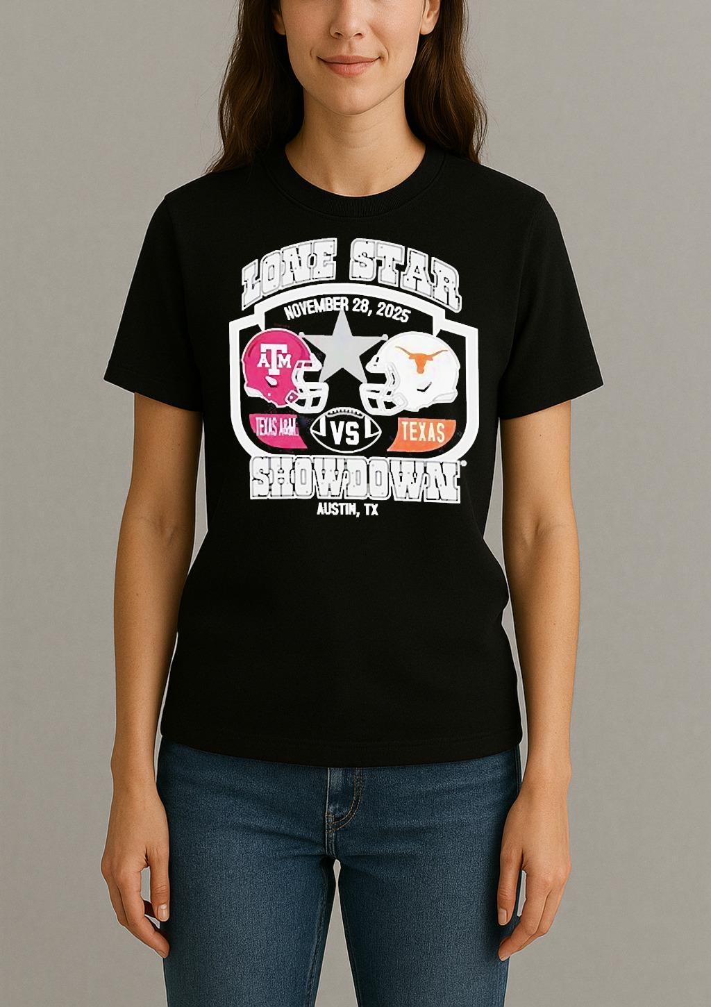 Texas Longhorns Vs Texas Aampm Aggies Lone Star Showdown Austin Tx Shirt Womentee