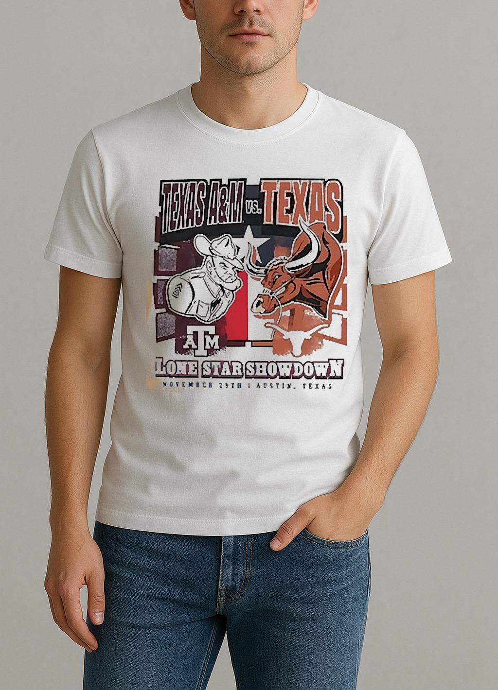 Texas Longhorns Vs Texas Aampm Aggies Lone Star Showdown Mascots Nov 28Th Austin Texas Shirt