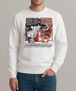 Texas Longhorns Vs Texas Aampm Aggies Lone Star Showdown Mascots Nov 28Th Austin Texas Shirt sweater