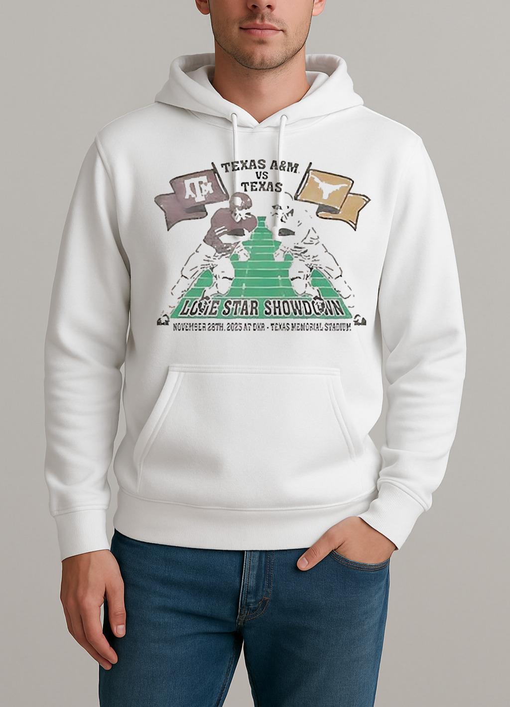 Texas Longhorns Vs Texas Aampm Lone Star Showdown Shirt Unisexhoodie
