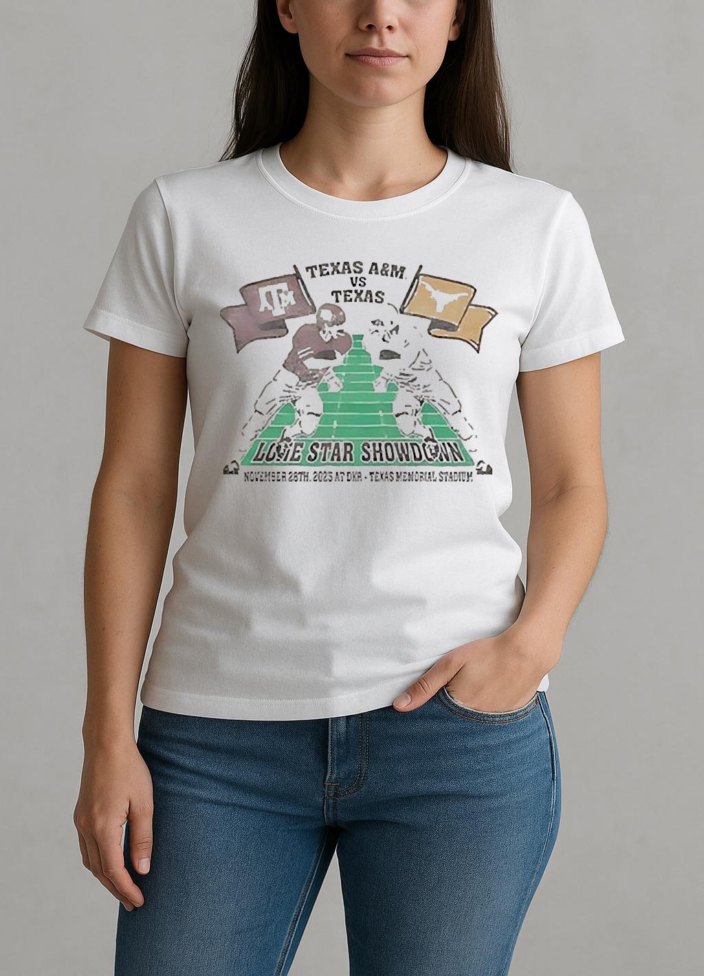 Texas Longhorns Vs Texas Aampm Lone Star Showdown Shirt W-tee