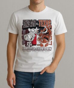 Texas Longhorns Vs Texas Am 2025 Lone Star Showdown Mascot Shirt