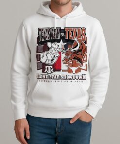 Texas Longhorns Vs Texas Am 2025 Lone Star Showdown Mascot Shirt Unisexhoodie