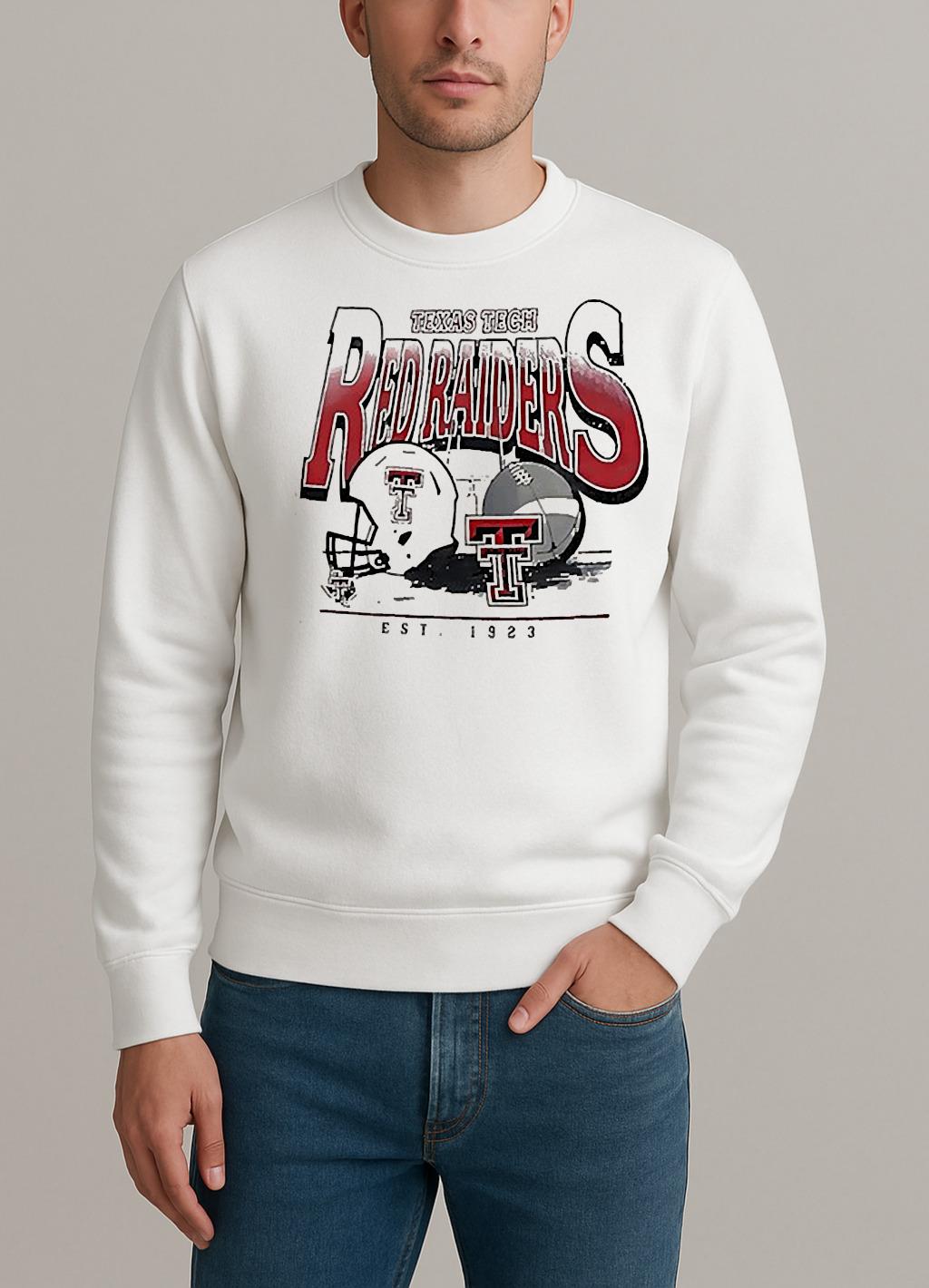 Texas Tech Red Raiders Football Est 1923 Helmet Vintage Circle Shirt sweater