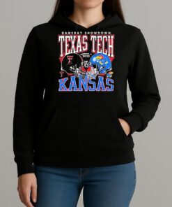 Texas Tech Red Raiders Vs Kansas Jayhawks 2025 Gameday Showdown Premium Unisexhoodie