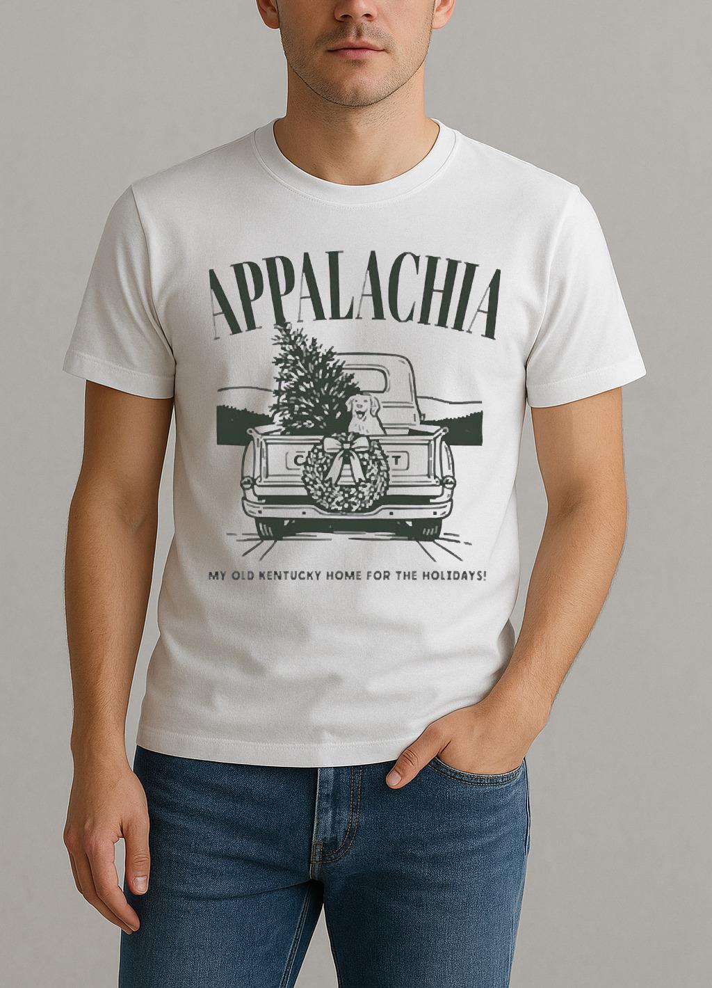 The Appalachian My Old Kentucky Home For The Holiday Christmas Premium Shirt