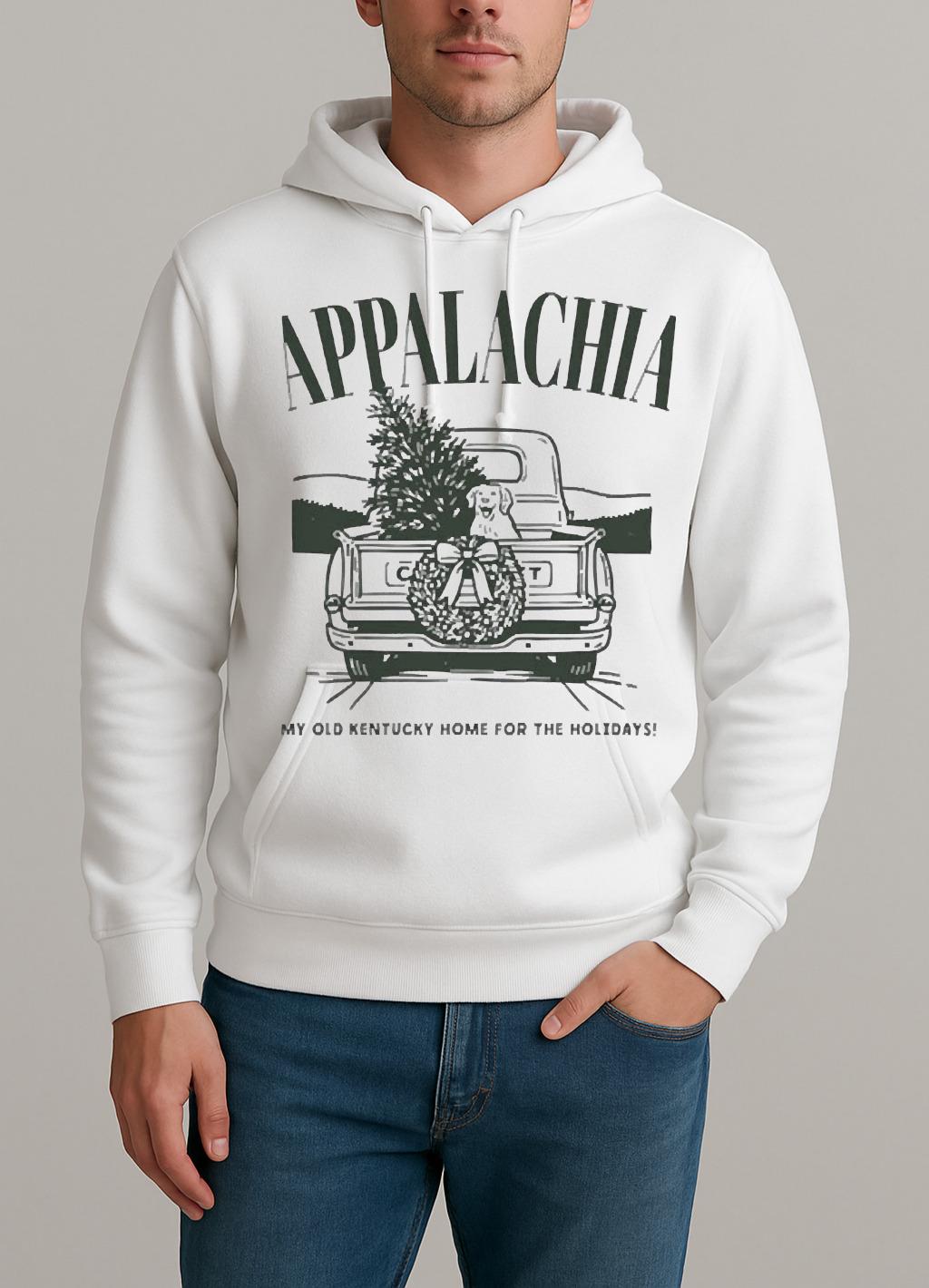 The Appalachian My Old Kentucky Home For The Holiday Christmas Premium Unisexhoodie