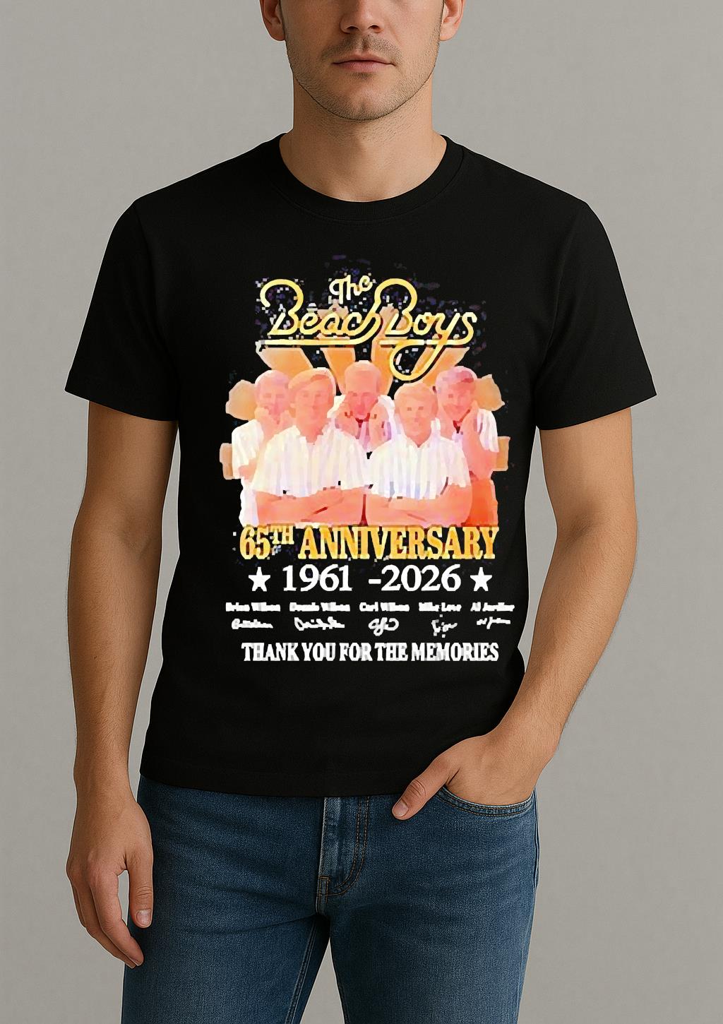 The Beach Boys Band 65Th Anniversary 1961 2026 Thank You For The Memories Shirt