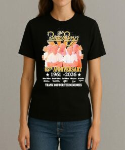 The Beach Boys Band 65Th Anniversary 1961 2026 Thank You For The Memories Shirt Womentee