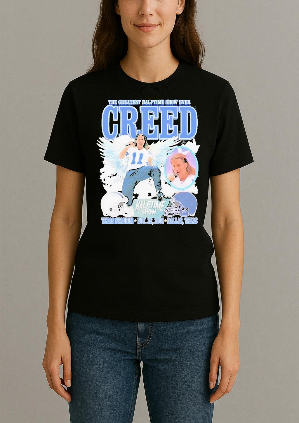 The Greatest Halftime Show Ever Creed Texas Premium Womentee