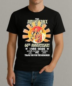 The Jimi Hendrix Experience 60Th Anniversary 1966 2026 Thank You For The Memories Shirt