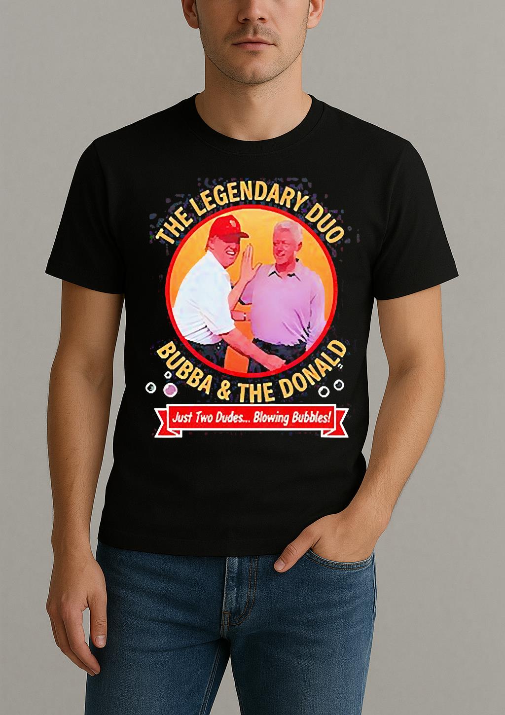 The Leagendary Dua Bubba And Trump Blowing Bubbles Shirt